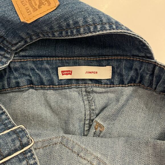 Levi's Overall Dress Girl's Small 4 5 Denim Blue Jumper Casual Americana - Picture 6 of 8